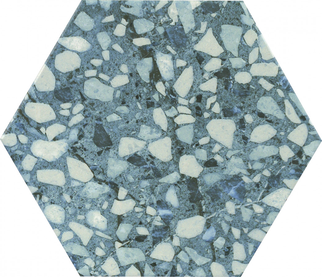 Керамогранит 27x23 Six terazzo blue матовая голубой Durstone Керамогранит 27x23 Six terazzo blue матовая голубой Durstone