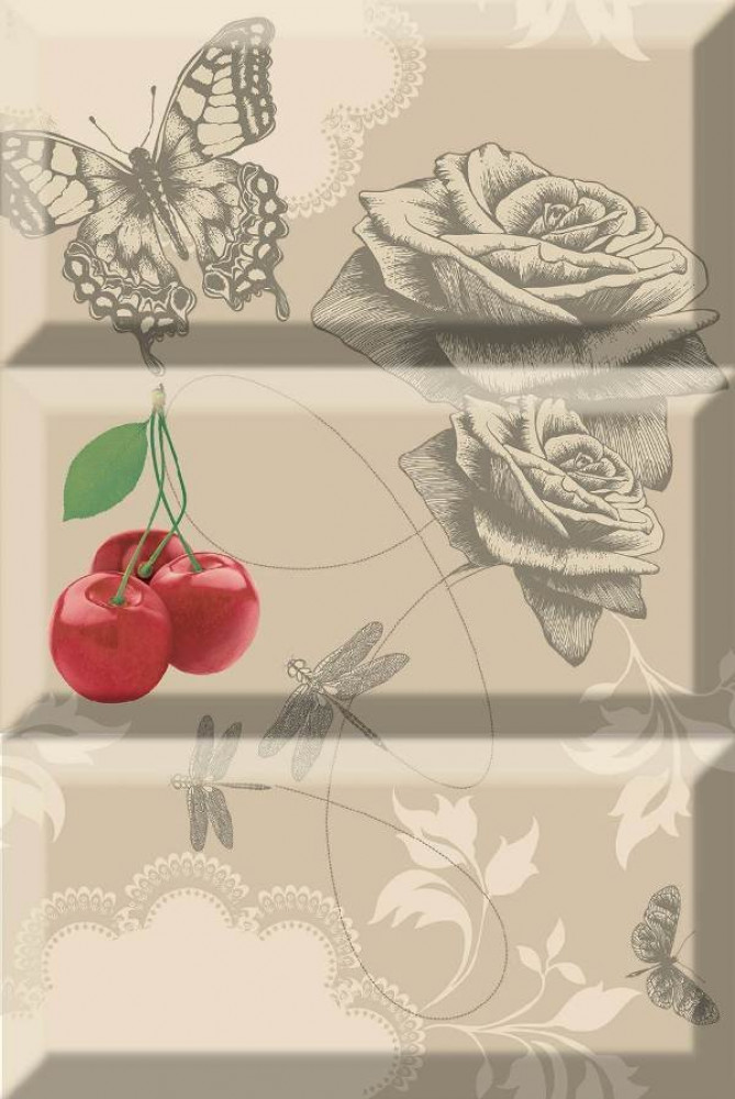 Декор Composicion Decor Vintage 20х30 глянцевая Absolut keramika Декор Composicion Decor Vintage 20х30 глянцевая Absolut keramika