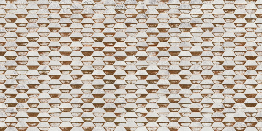Керамогранит Steel White Stamping Natural 50x100 матовая Aparici Керамогранит Steel White Stamping Natural 50x100 матовая Aparici