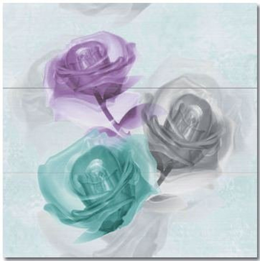 Декор Composicion Rosas AMT 3pzs 75х75 глянцевая Azuliber Декор Composicion Rosas AMT 3pzs 75х75 глянцевая Azuliber