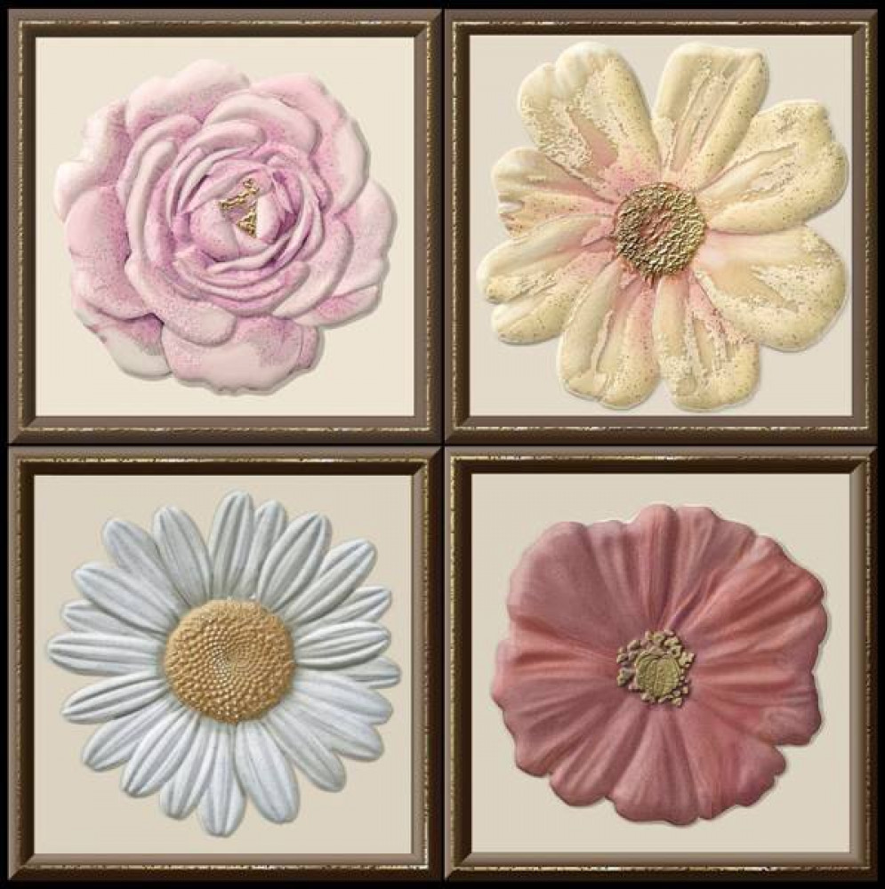 Декор Garden Dec Flor Warm 15х15 глянцевая Heralgi Декор Garden Dec Flor Warm 15х15 глянцевая Heralgi