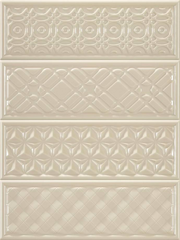 Декор Garden Dec Geometry Crema 10х30 глянцевая Heralgi Декор Garden Dec Geometry Crema 10х30 глянцевая Heralgi