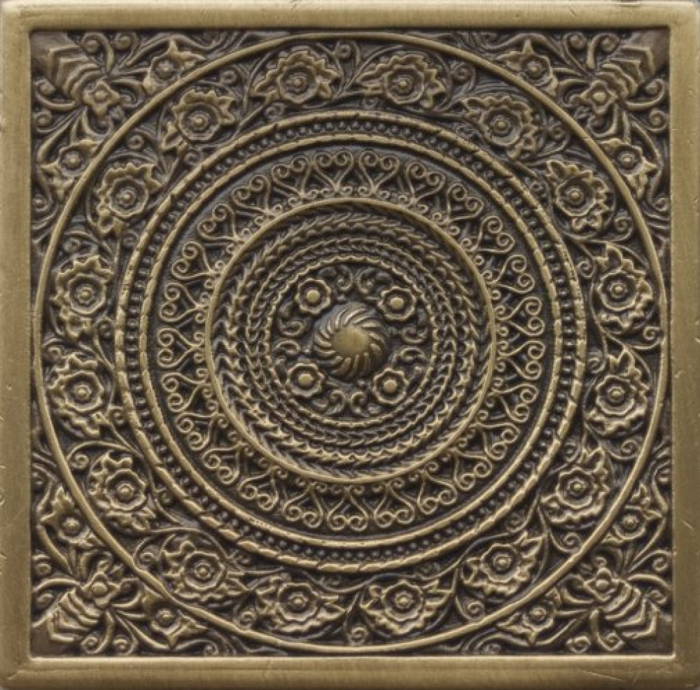 Вставка Rosal Satined brass (бронза сатинированная) 6х6 матовая Moneli Вставка Rosal Satined brass (бронза сатинированная) 6х6 матовая Moneli