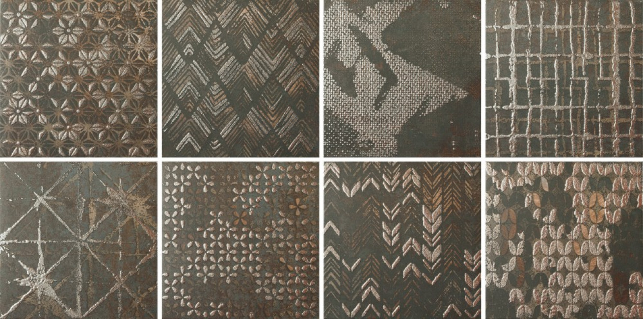 Керамогранит 20x20 Diurne Oxide Ethnic матовая металл коричневый Dune Керамогранит 20x20 Diurne Oxide Ethnic матовая металл коричневый Dune