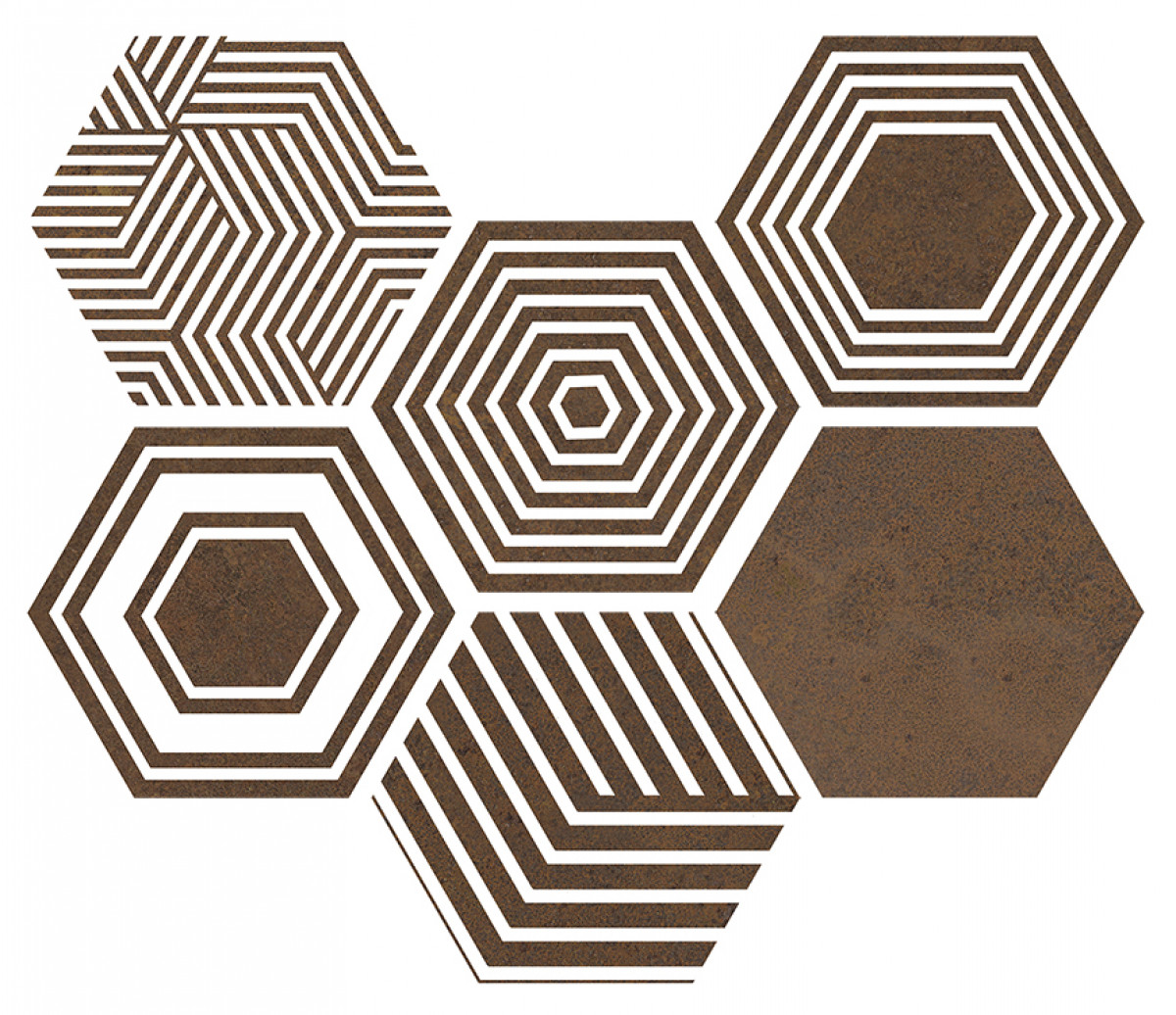 Плитка ITT Ceramic Pier17 Hexa Copper универсальная Плитка ITT Ceramic Pier17 Hexa Copper универсальная