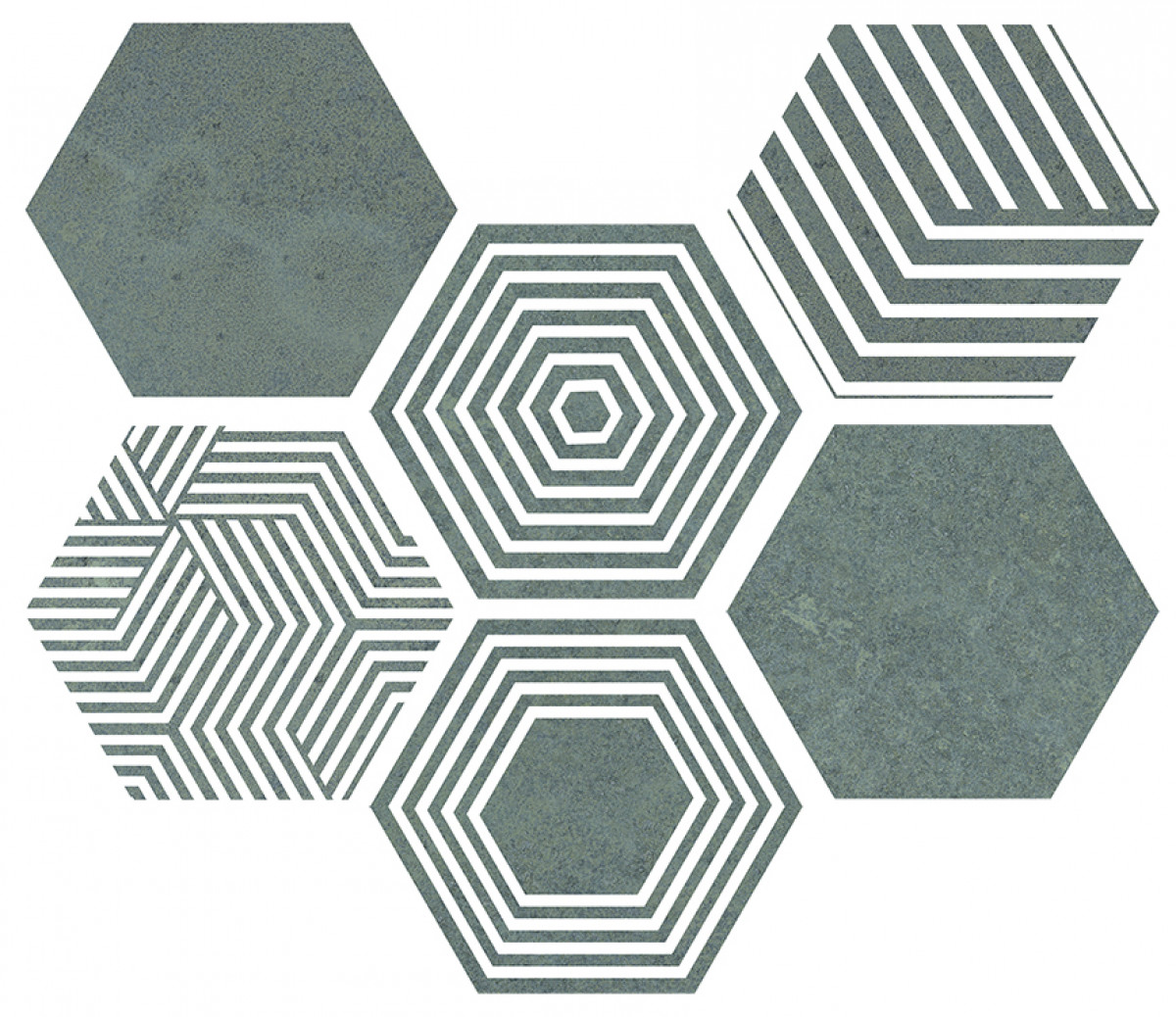 Керамогранит 27x23 Pier17 Hexa Turquoise универсальная ITT Ceramic Керамогранит 27x23 Pier17 Hexa Turquoise универсальная ITT Ceramic