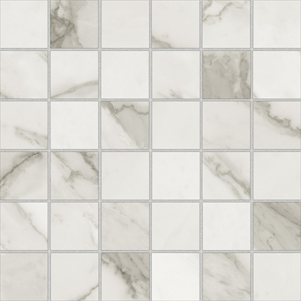 Керамогранит 30x30 Mosaico Calacatta Lux Silver глянцевая серый Azteca Керамогранит 30x30 Mosaico Calacatta Lux Silver глянцевая серый Azteca