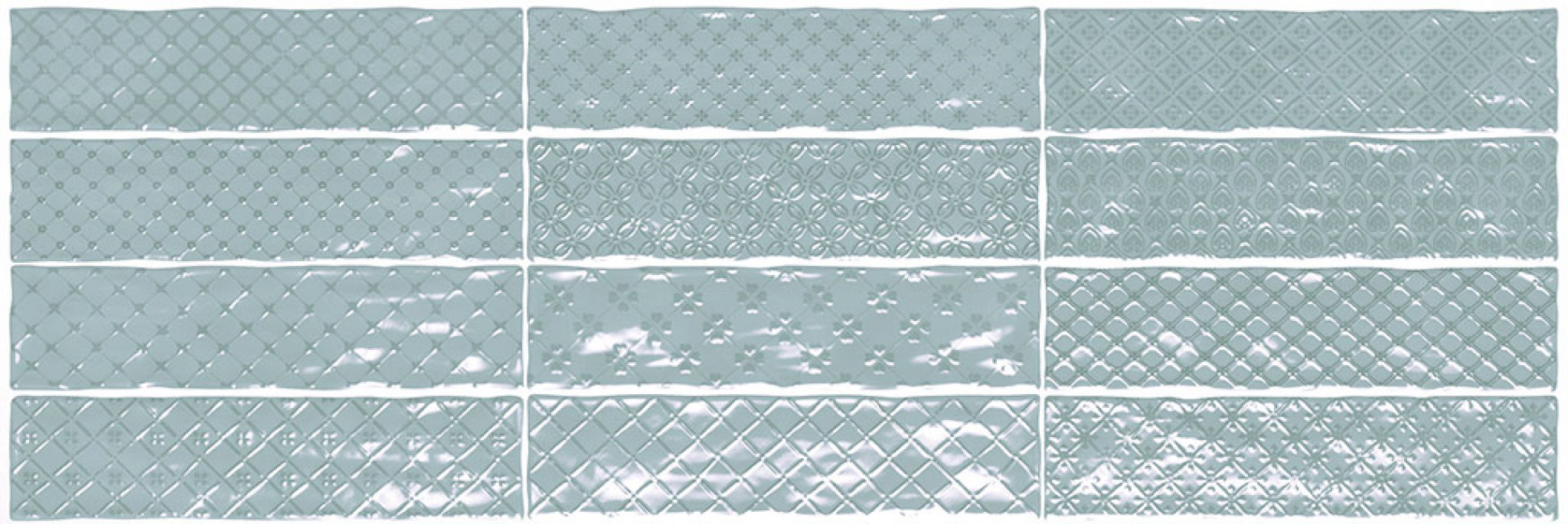 Плитка El Barco Music Azul Decor глянцевая голубой Плитка El Barco Music Azul Decor глянцевая голубой