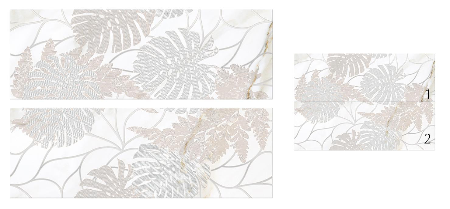 Плитка Eletto Ceramica 70x48 панно Калакатта/Calacatta Калакатта Папоротник/Calacatta Fern глянцевая Плитка Eletto Ceramica 70x48 панно Калакатта/Calacatta Калакатта Папоротник/Calacatta Fern глянцевая