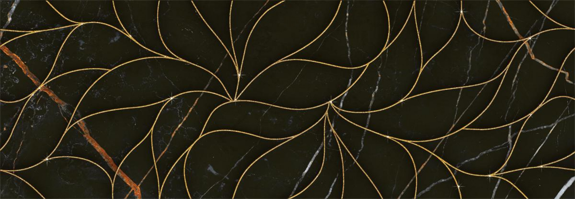 Плитка Eletto Ceramica 70x24 декор Золотой И Черный/Black & Gold Золотой И Черный Структура/Black & Gold Struttura глянцевая Плитка Eletto Ceramica 70x24 декор Золотой И Черный/Black & Gold Золотой И Черный Структура/Black & Gold Struttura глянцевая