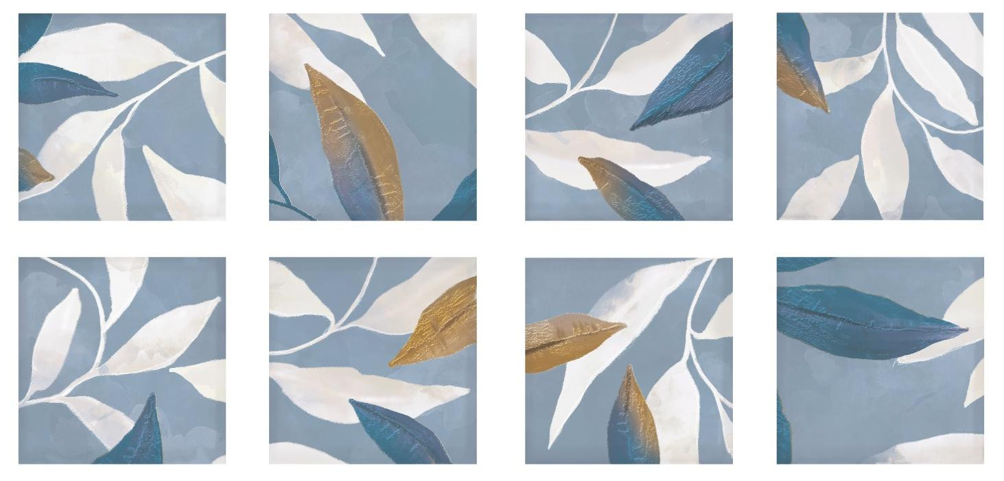 Плитка Eletto Ceramica 15x15 настенная Дерево/Wood Листья Голубой/Leaves Blue матовая Плитка Eletto Ceramica 15x15 настенная Дерево/Wood Листья Голубой/Leaves Blue матовая