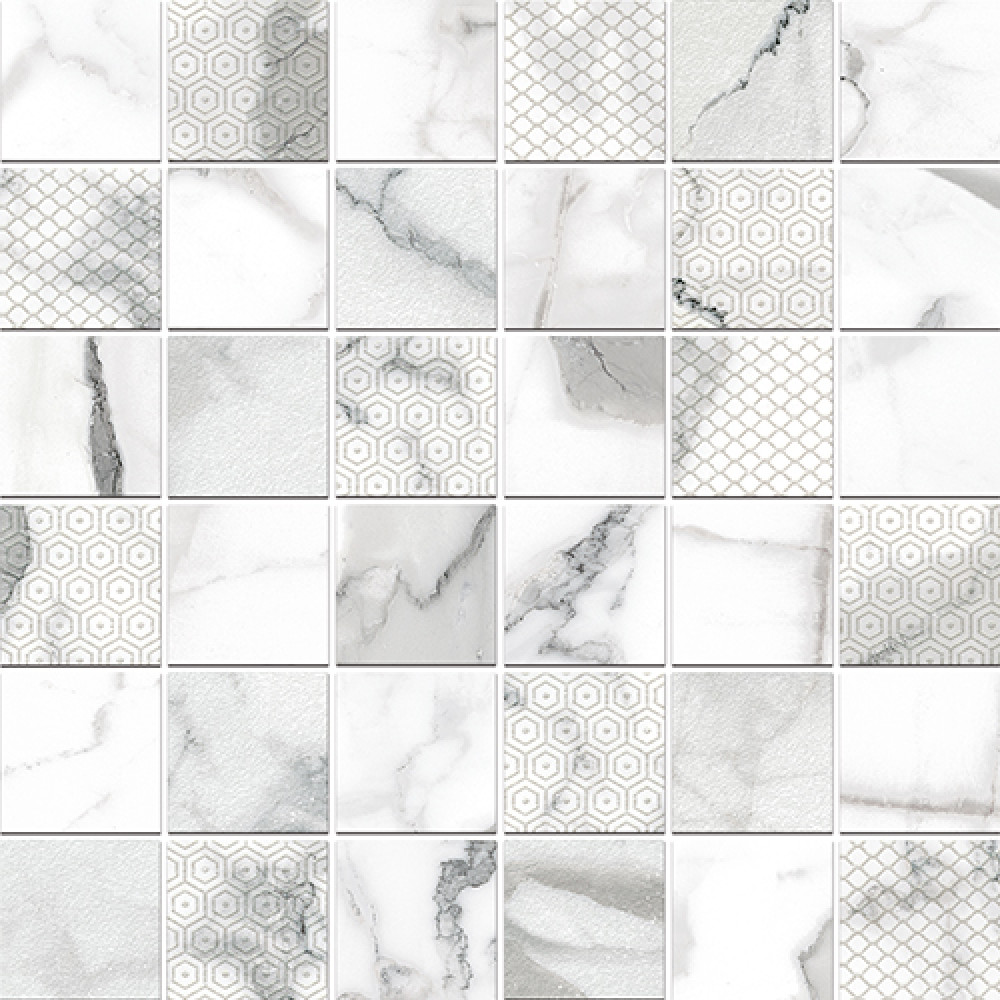 Мозаика 30x30 Мозаика Arabescato bianco décor mosaic глянцевая белый Керлайф Мозаика 30x30 Мозаика Arabescato bianco décor mosaic глянцевая белый Керлайф
