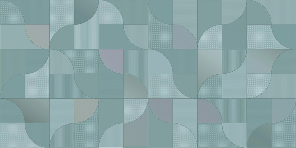 Керамическая плитка 63x32 Декор Colores geometrico mare глянцевая бирюзовый Керлайф Керамическая плитка 63x32 Декор Colores geometrico mare глянцевая бирюзовый Керлайф