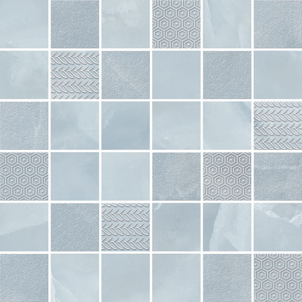 Мозаика 30x30 Мозаика Onice blu mosaic глянцевая голубой Керлайф Мозаика 30x30 Мозаика Onice blu mosaic глянцевая голубой Керлайф