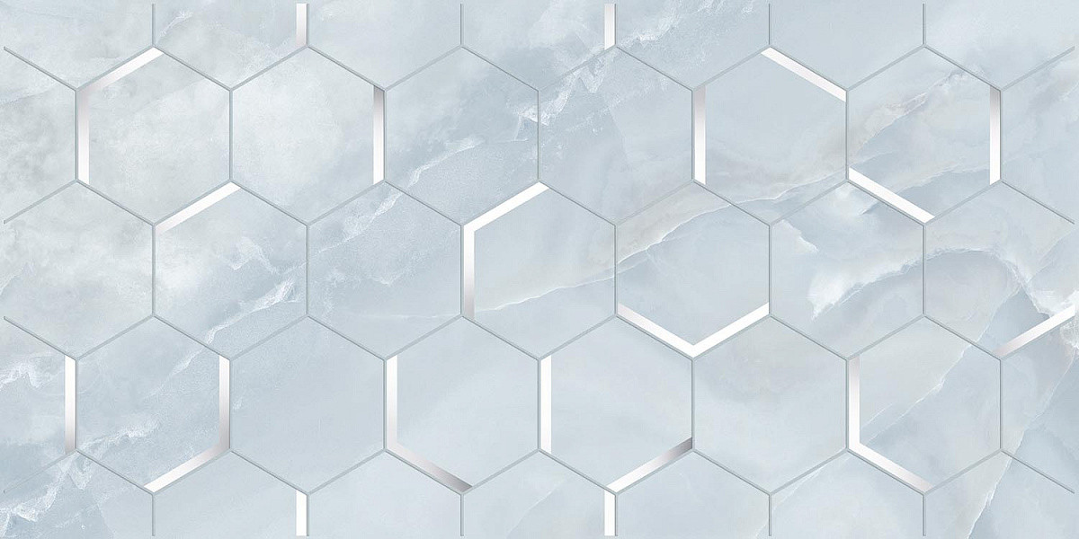 Керамическая плитка 63x32 Декор Onice forma blu глянцевая голубой Керлайф Керамическая плитка 63x32 Декор Onice forma blu глянцевая голубой Керлайф