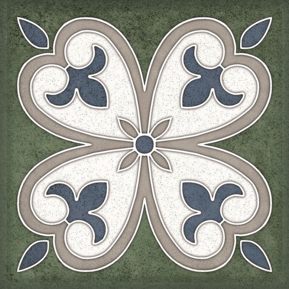 Керамическая плитка 15x15 Плитка Smalto décor 4 verde Керлайф Керамическая плитка 15x15 Плитка Smalto décor 4 verde Керлайф