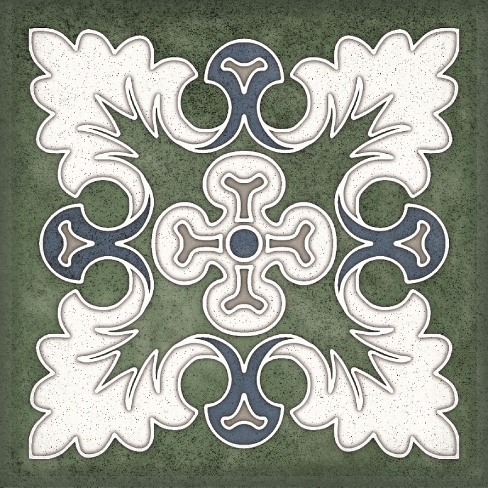 Керамическая плитка 15x15 Плитка Smalto décor 1 verde Керлайф Керамическая плитка 15x15 Плитка Smalto décor 1 verde Керлайф