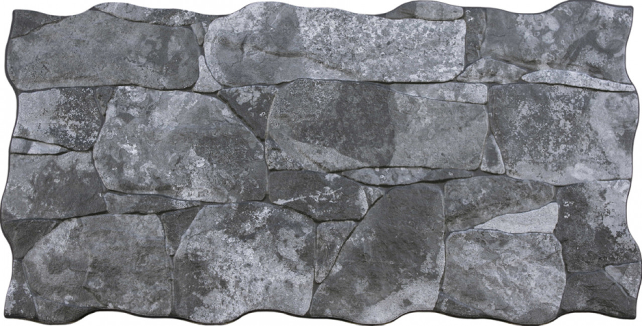 Керамогранит 65x33 Vulcano Dark матовая камень черный Hdc Porcelanicos Керамогранит 65x33 Vulcano Dark матовая камень черный Hdc Porcelanicos