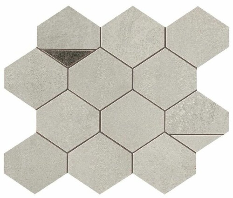 Плитка 29x26 Blaze Aluminium Mosaico Nest 9Bna серый Atlas Concorde Плитка 29x26 Blaze Aluminium Mosaico Nest 9Bna серый Atlas Concorde