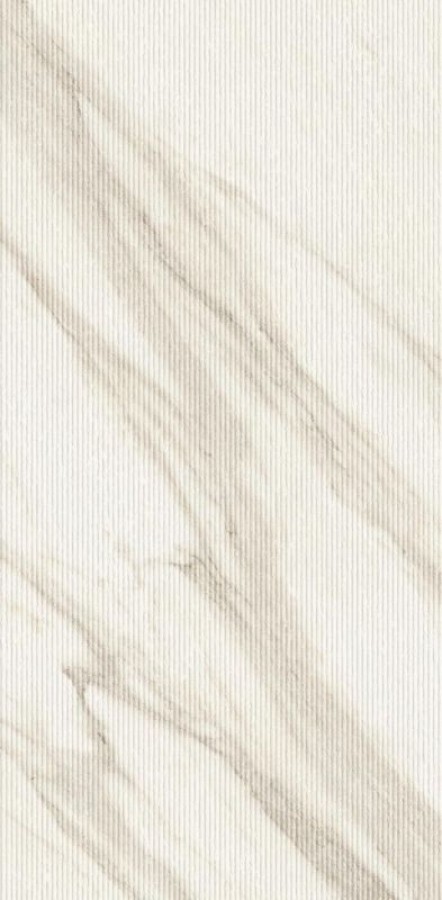 Плитка 120x50 9мм Marvel 3D Reed Calacatta Bernini Aq3T 3d, с рельефом белый мрамор Atlas Concorde Плитка 120x50 9мм Marvel 3D Reed Calacatta Bernini Aq3T 3d, с рельефом белый мрамор Atlas Concorde