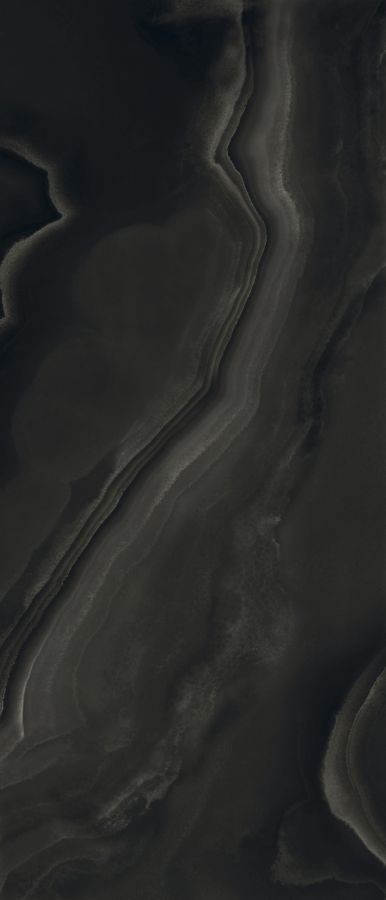 Керамогранит 280x120 6мм Eccentric Luxe Smoky Bl Glossy 120X280R 778820 глянцевая черный оникс, мрамор Rex Ceramiche Керамогранит 280x120 6мм Eccentric Luxe Smoky Bl Glossy 120X280R 778820 глянцевая черный оникс, мрамор Rex Ceramiche