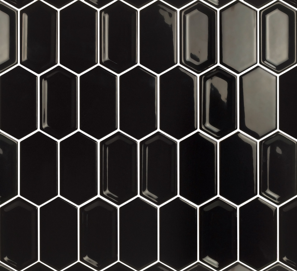 Мозаика керамическая Crayon Black glos 38x76x8 LeeDo Мозаика керамическая Crayon Black glos 38x76x8 LeeDo