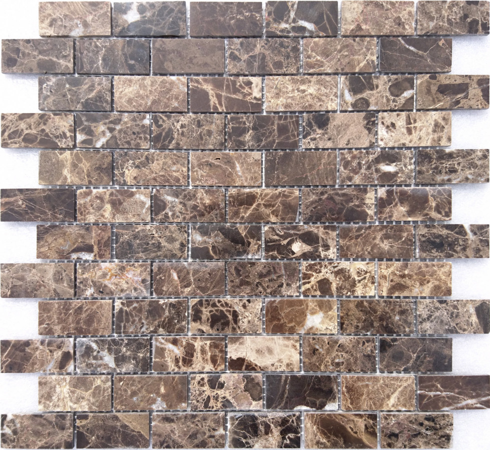 Мозаика из натурального камня Emperador Dark POL 23x48x4 LeeDo Мозаика из натурального камня Emperador Dark POL 23x48x4 LeeDo
