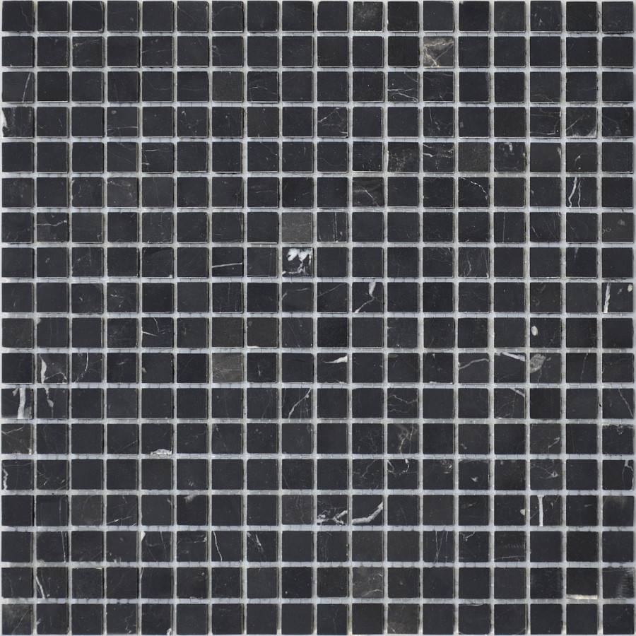 Мозаика из натурального камня Nero Oriente POL 15x15x4 LeeDo Мозаика из натурального камня Nero Oriente POL 15x15x4 LeeDo