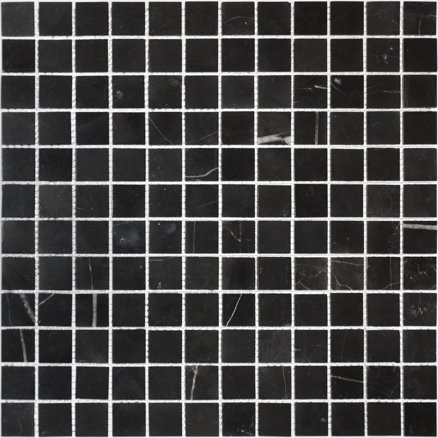 Мозаика из натурального камня Nero Oriente POL 23x23x4 LeeDo Мозаика из натурального камня Nero Oriente POL 23x23x4 LeeDo