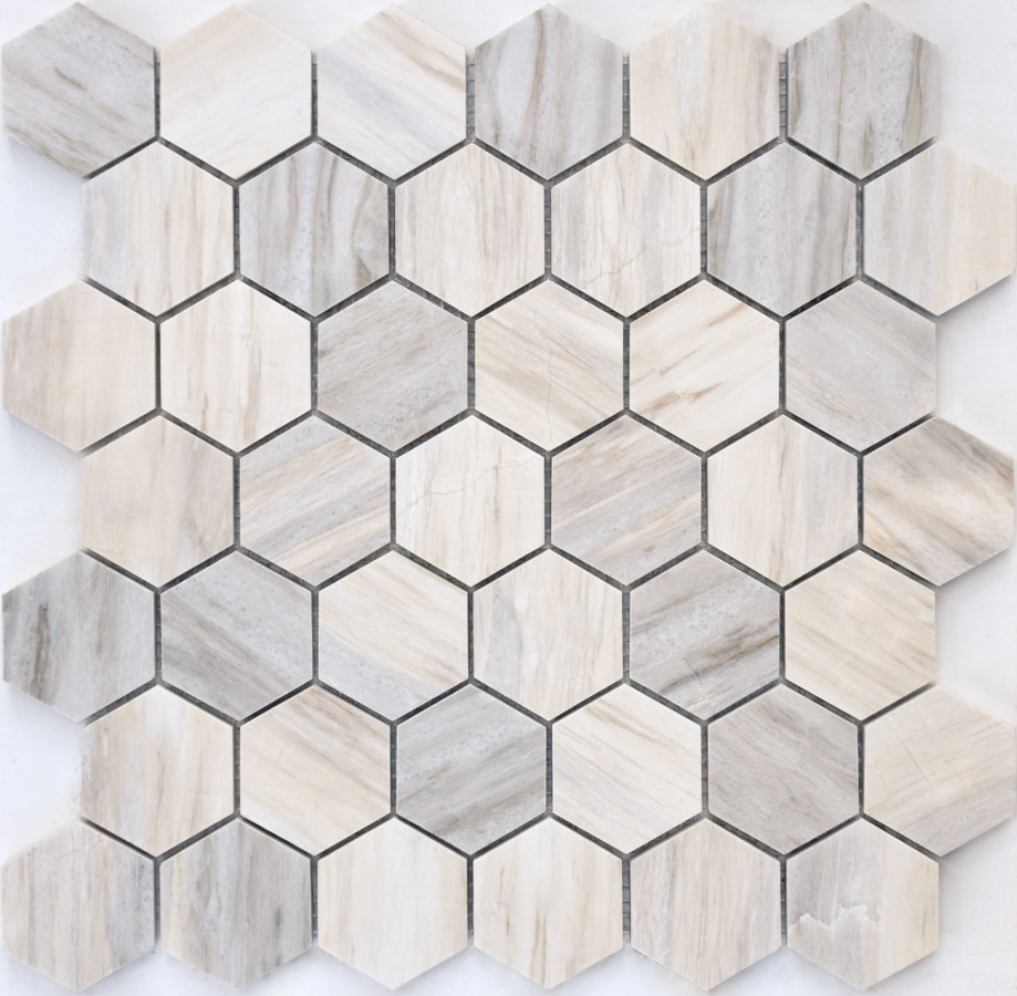 Мозаика из натурального камня Nuvola Rosato POL hex 23x40x6 LeeDo Мозаика из натурального камня Nuvola Rosato POL hex 23x40x6 LeeDo