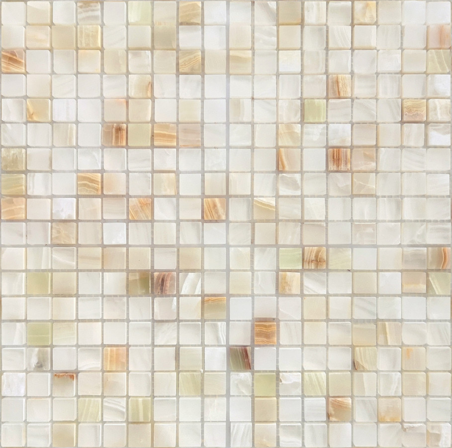 Мозаика из натурального камня Onice Jade Bianco POL 15x15x7 LeeDo Мозаика из натурального камня Onice Jade Bianco POL 15x15x7 LeeDo