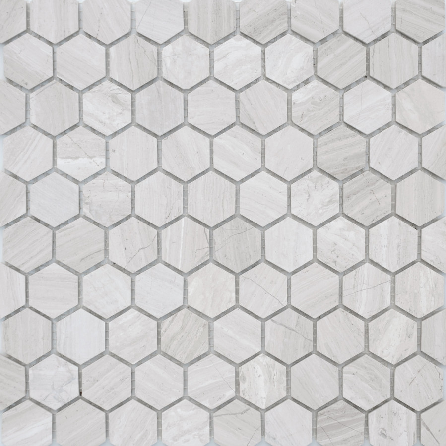 Мозаика из натурального камня Travertino silver MAT hex 18x30x6 (ПУ) LeeDo Мозаика из натурального камня Travertino silver MAT hex 18x30x6 (ПУ) LeeDo