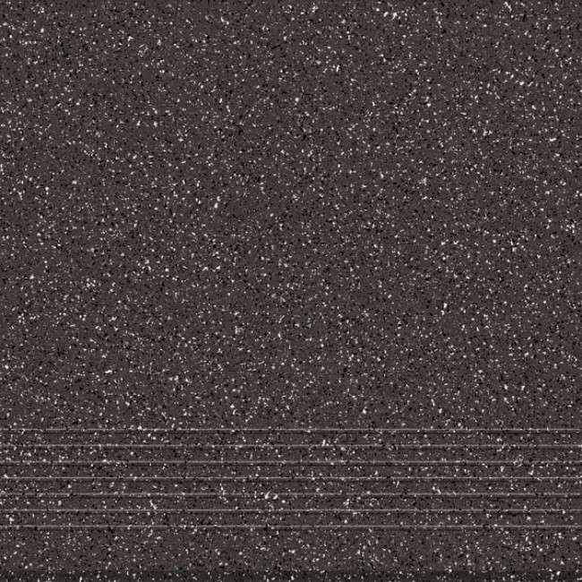 Плитка 30x30 Милтон ступень Milton темно-серый ML4A403 матовая чёрный соль-перец Cersanit Плитка 30x30 Милтон ступень Milton темно-серый ML4A403 матовая чёрный соль-перец Cersanit