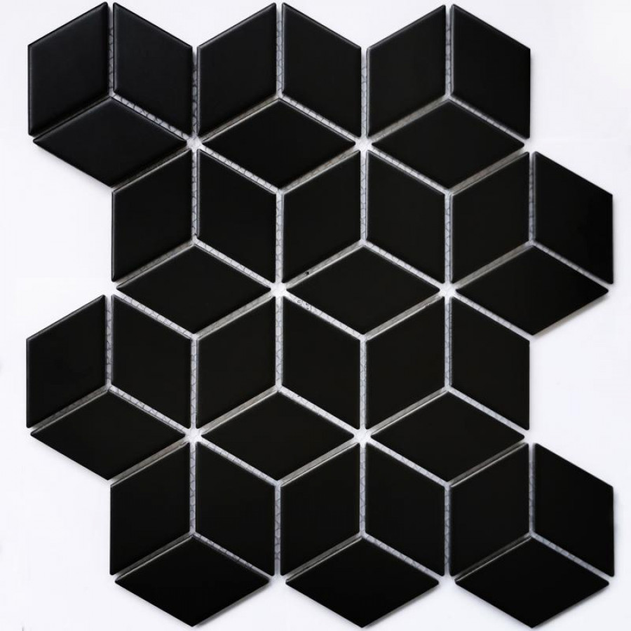 Мозаика 31x27 6мм Плитка декоративная керамическая Landa Black матовая/Ланды чёрный матовый 6*48*48 черный Bonaparte Мозаика 31x27 6мм Плитка декоративная керамическая Landa Black матовая/Ланды чёрный матовый 6*48*48 черный Bonaparte