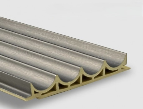 Стеновая панель 280x10 Wave dark metal графитовый Bonaparte Стеновая панель 280x10 Wave dark metal графитовый Bonaparte