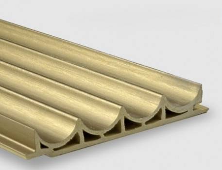 Стеновая панель 280x10 Wave gold metal Bonaparte Стеновая панель 280x10 Wave gold metal Bonaparte