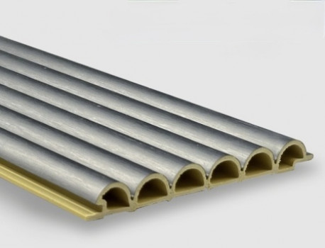 Стеновая панель 280x12 Pipe silver metal 08/24 Bonaparte Стеновая панель 280x12 Pipe silver metal 08/24 Bonaparte