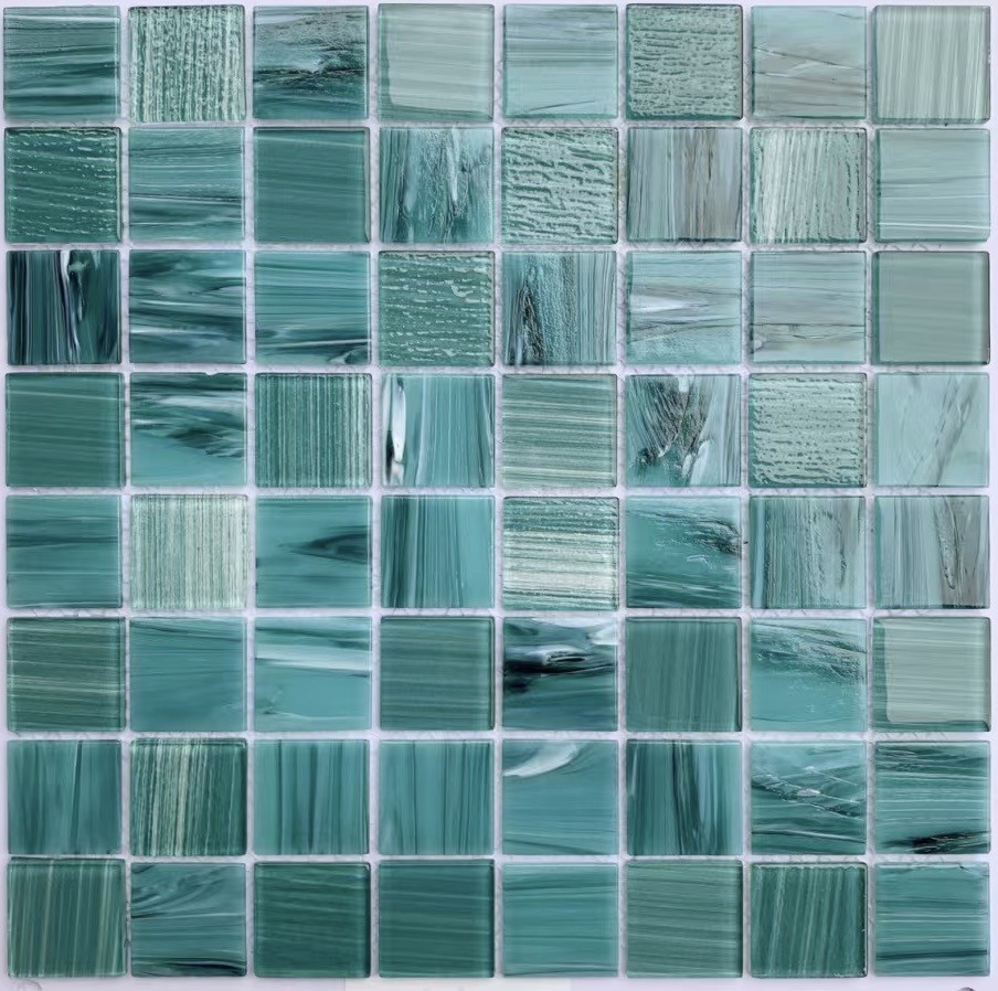Мозаика 30x30 Плитка декоративная стеклянная Alaska tempo/Аляска темп 36*36*4 бирюзовый Bonaparte Мозаика 30x30 Плитка декоративная стеклянная Alaska tempo/Аляска темп 36*36*4 бирюзовый Bonaparte