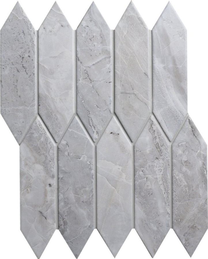 Мозаика 31x26 6мм Level light 6*48*195 серый Bonaparte Мозаика 31x26 6мм Level light 6*48*195 серый Bonaparte