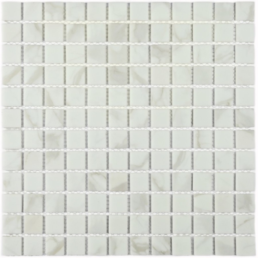 Мозаика 30x30 4мм Mia white матовая 23*23*4 белый Bonaparte Мозаика 30x30 4мм Mia white матовая 23*23*4 белый Bonaparte