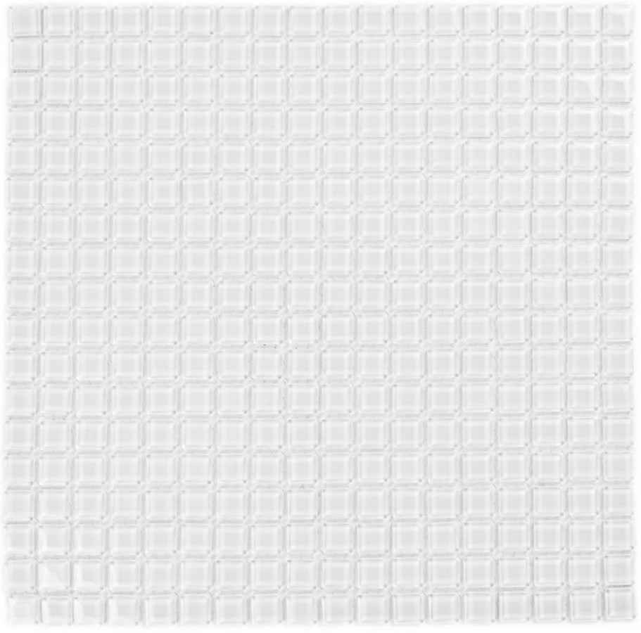 Мозаика 30x30 4мм Плитка декоративная стеклянная Super white/Супер белый 15*15*4 белый Bonaparte Мозаика 30x30 4мм Плитка декоративная стеклянная Super white/Супер белый 15*15*4 белый Bonaparte