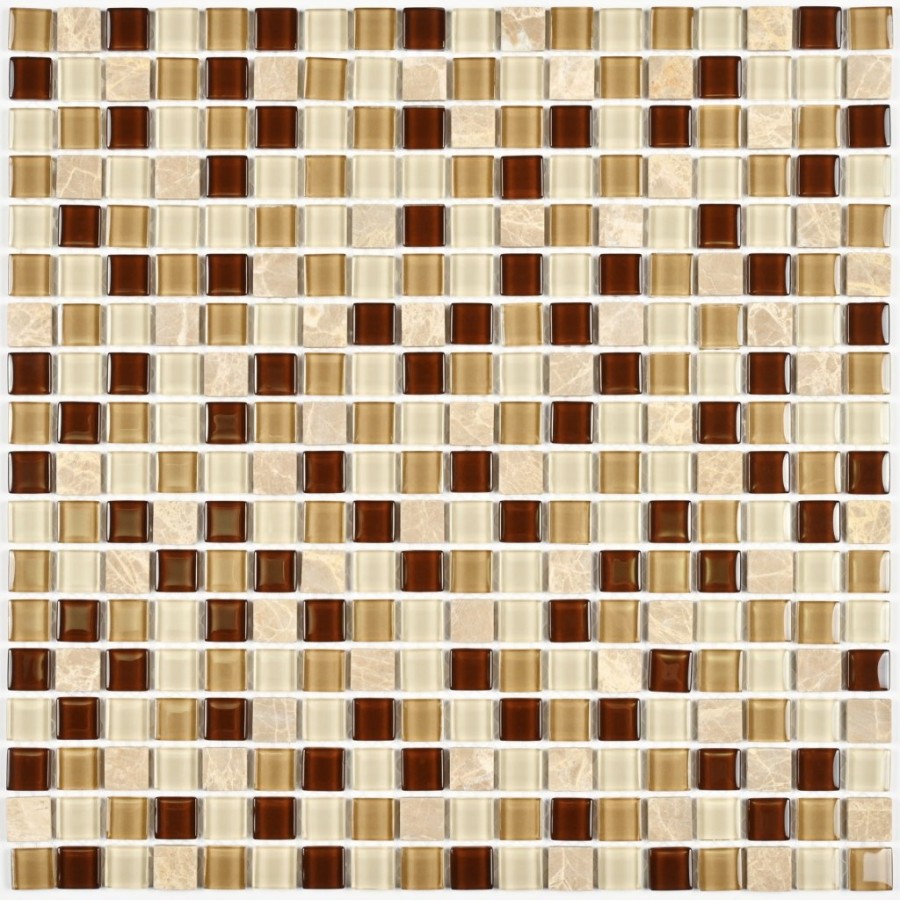 Мозаика 30x30 4мм Плитка декоративная стеклянная с камнем Scarlett/Скарлетт 4*15*15 бежевый Bonaparte Мозаика 30x30 4мм Плитка декоративная стеклянная с камнем Scarlett/Скарлетт 4*15*15 бежевый Bonaparte