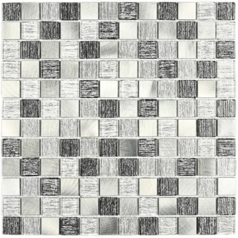 Мозаика 30x30 4мм Плитка декоративная стеклянная Trend Silver/Тренд серебряный 4*23*23 серый Bonaparte Мозаика 30x30 4мм Плитка декоративная стеклянная Trend Silver/Тренд серебряный 4*23*23 серый Bonaparte