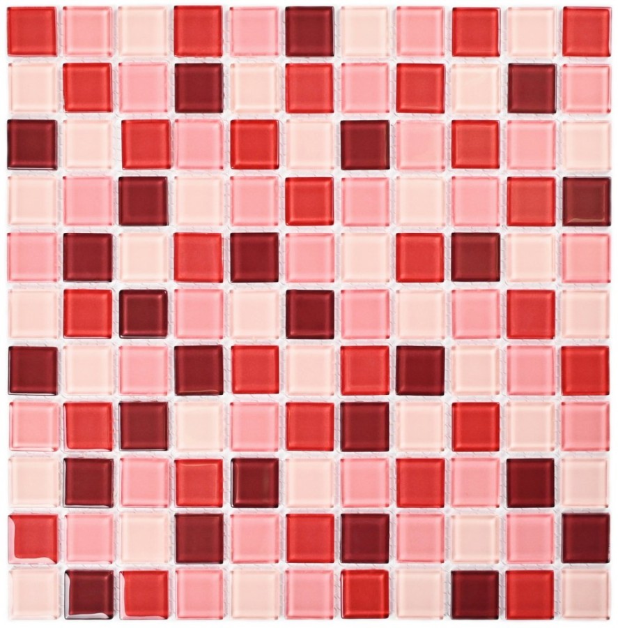Мозаика 30x30 4мм Плитка декоративная стеклянная Plum mix/Сливовый микс 4*25*25 бордовый Bonaparte Мозаика 30x30 4мм Плитка декоративная стеклянная Plum mix/Сливовый микс 4*25*25 бордовый Bonaparte