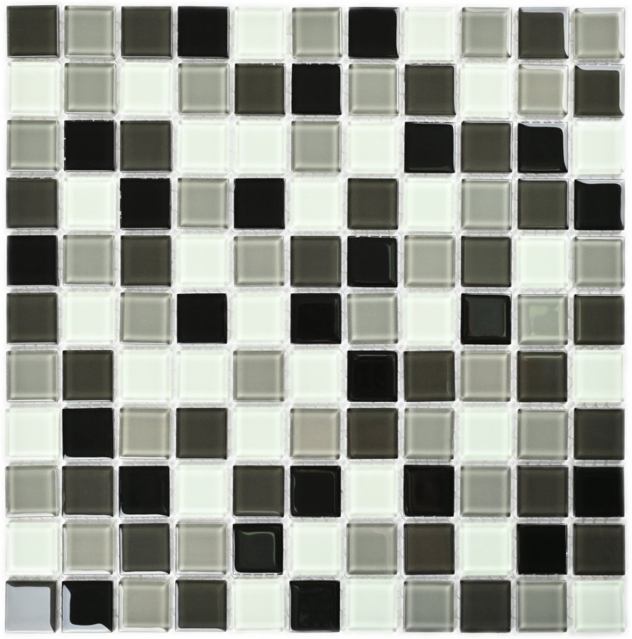 Мозаика 30x30 4мм Плитка декоративная стеклянная Carbon mix/Карбон микс 4*25*25 белый Bonaparte Мозаика 30x30 4мм Плитка декоративная стеклянная Carbon mix/Карбон микс 4*25*25 белый Bonaparte