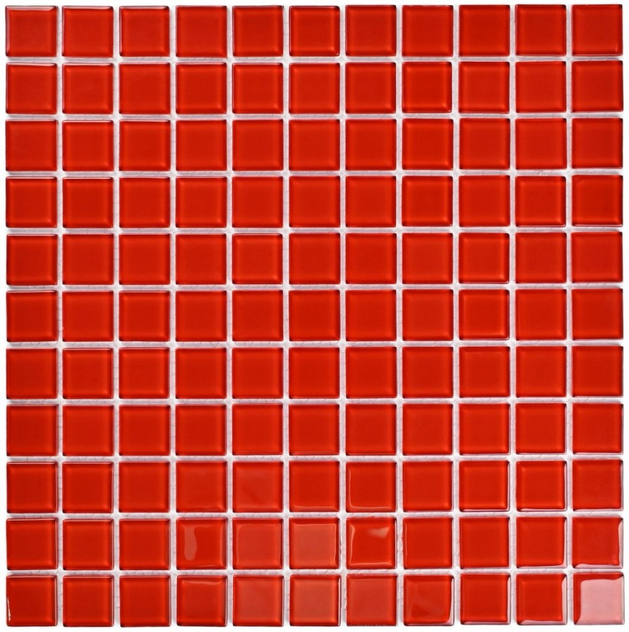 Мозаика 30x30 4мм Плитка декоративная стеклянная Red glass/Красное стекло 4*25*25 красный Bonaparte Мозаика 30x30 4мм Плитка декоративная стеклянная Red glass/Красное стекло 4*25*25 красный Bonaparte