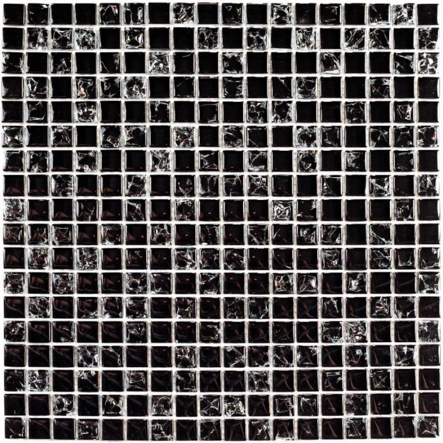 Мозаика 30x30 8мм Плитка декоративная стеклянная Strike Black/Страйк чёрный 8*15*15 черный Bonaparte Мозаика 30x30 8мм Плитка декоративная стеклянная Strike Black/Страйк чёрный 8*15*15 черный Bonaparte