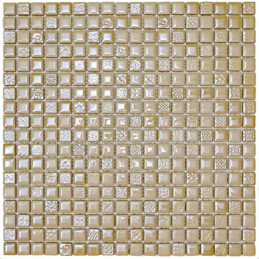 Мозаика 30x30 8мм Плитка декоративная керамическая Sahara/Сахара 8*15*15 бежевый Bonaparte Мозаика 30x30 8мм Плитка декоративная керамическая Sahara/Сахара 8*15*15 бежевый Bonaparte