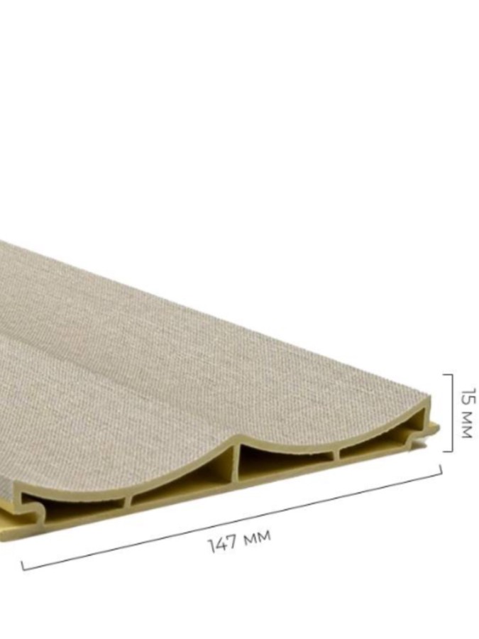 Стеновая панель 280x14 Master textile beige QY260623E Bonaparte Стеновая панель 280x14 Master textile beige QY260623E Bonaparte
