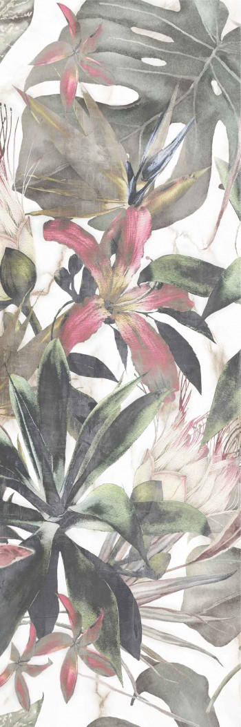 Плитка 90x30 10.5мм ND_P0380 Shine flower глянцевая Creto Плитка 90x30 10.5мм ND_P0380 Shine flower глянцевая Creto